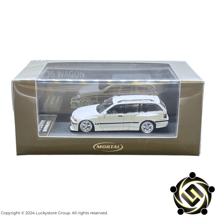 Mortal 1:64 PANDEM Rocket Bunny BMW E36 Station Wagon Stance White Limited