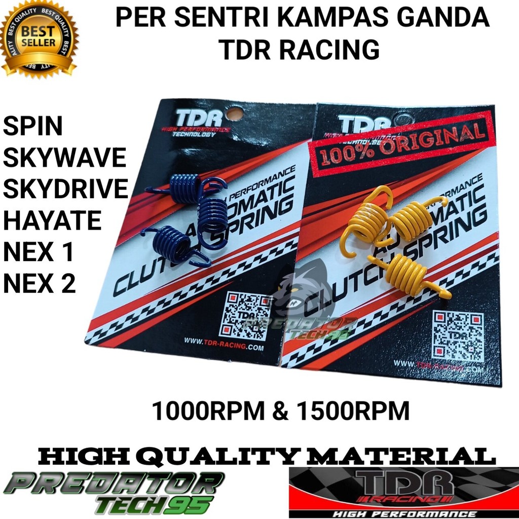 PER KAMPAS GANDA SENTRI OTOMATIS 1000 1500 RPM TDR RACING SUZUKI SPIN SKYWAVE SKYDRIVE HAYATE NEX HI