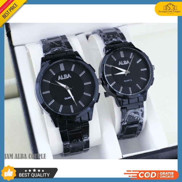 Jam Tangan Couple Fashion Alba KW 4431 - Bisa Bayar Ditempat - COD - Grosir