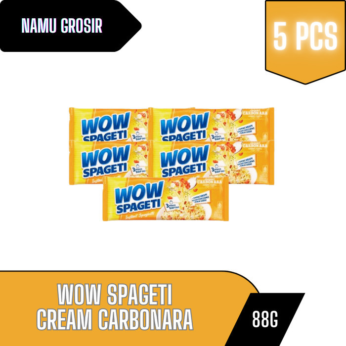 

WOW spageti creamy carbonara 5 pcs