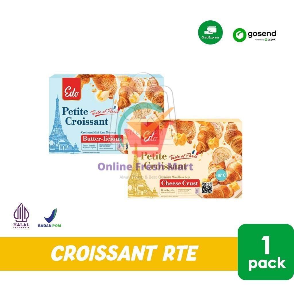 

Croissant Mini EDO Petite Croissant Ready To Eat Frozen (KHUSUS INSTANT) - Online Fresh Mart Denpasar