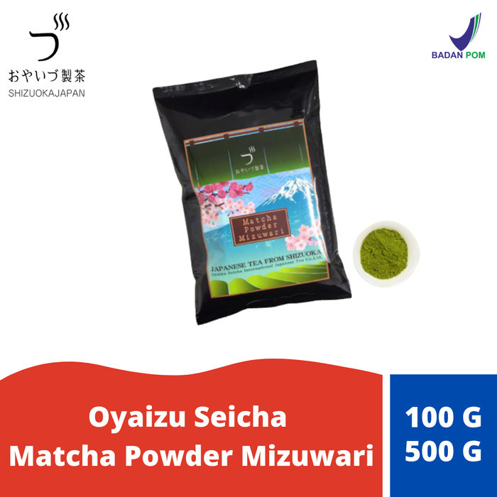 

Oyaizu Seicha Matcha Powder Mizuwari (Teh Bubuk Jepang) - 100 gr