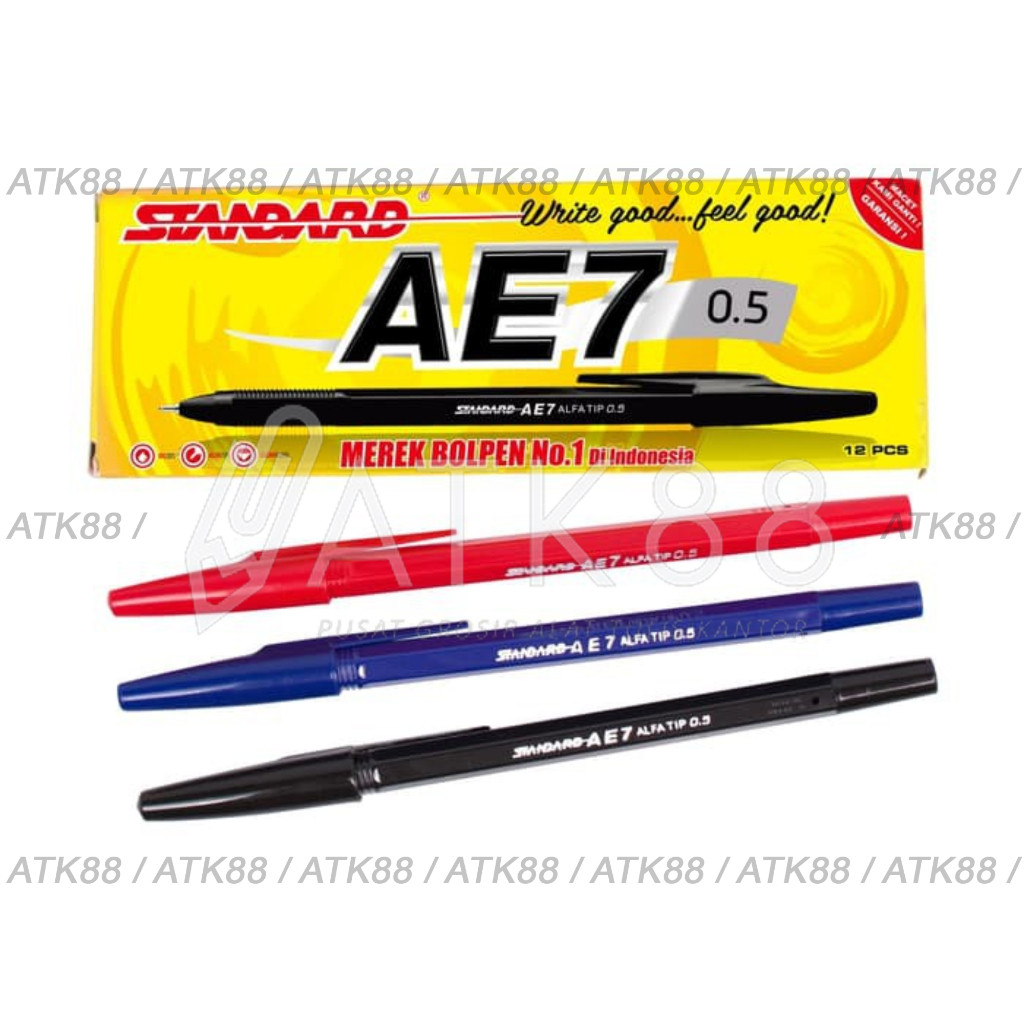 

Ballpoint / Pulpen Standard AE7 1 Pack / 12 pcs