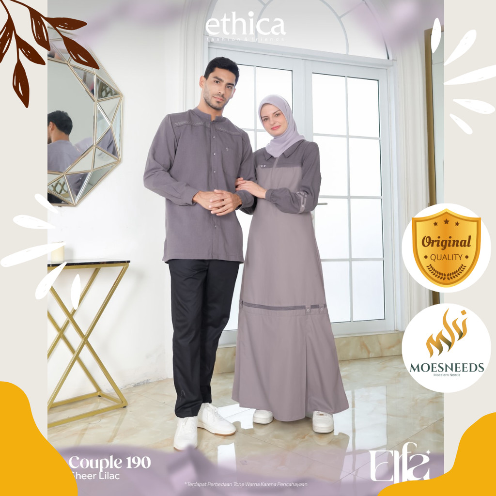 Ethica Gamis Koko Couple 190 Sheer Lilac