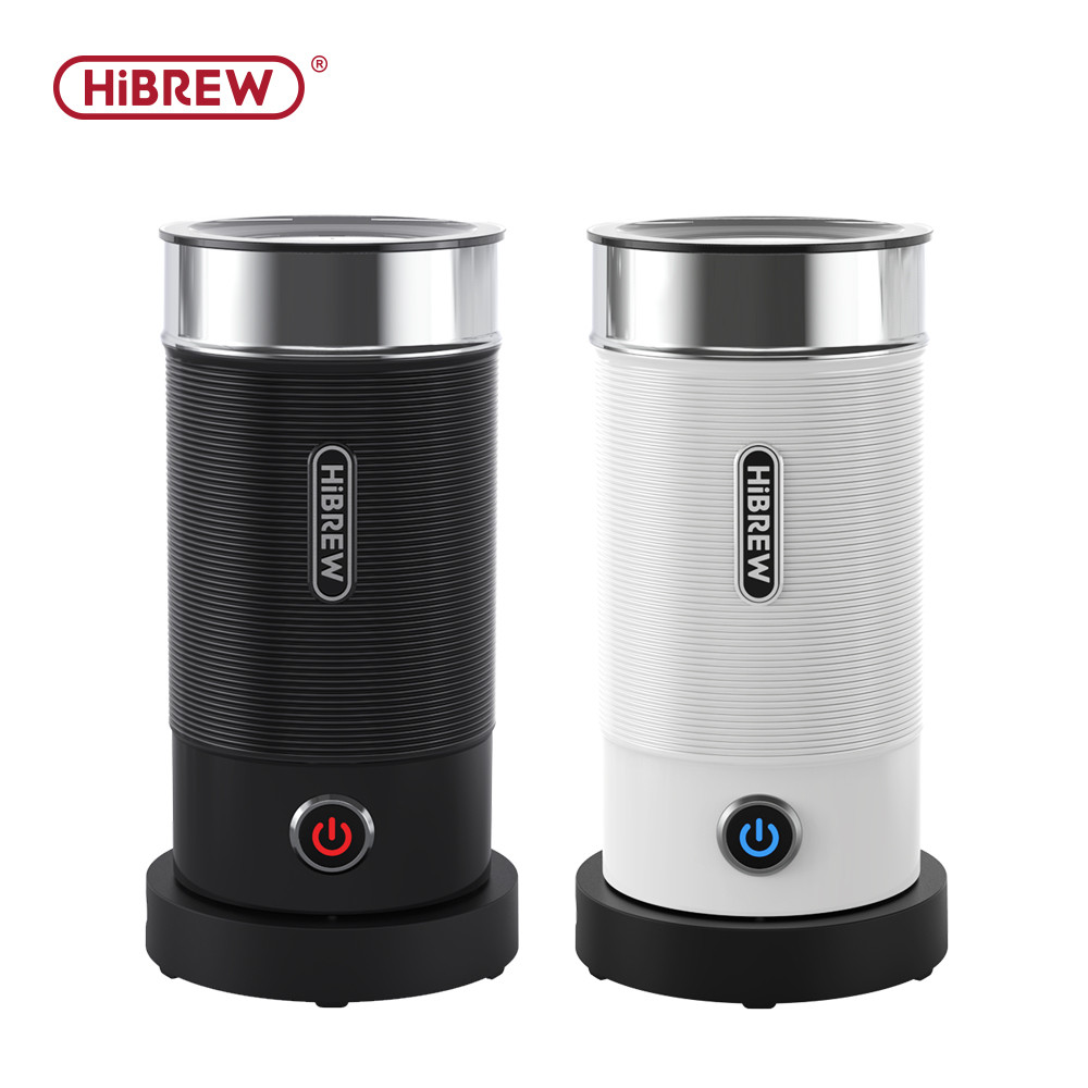 

HiBREW Electric Milk Frother Frothing Foamer Chocolate Mixer Cold/Hot Latte Cappuccino Fully Automatic Milk Warmer Cool M1A