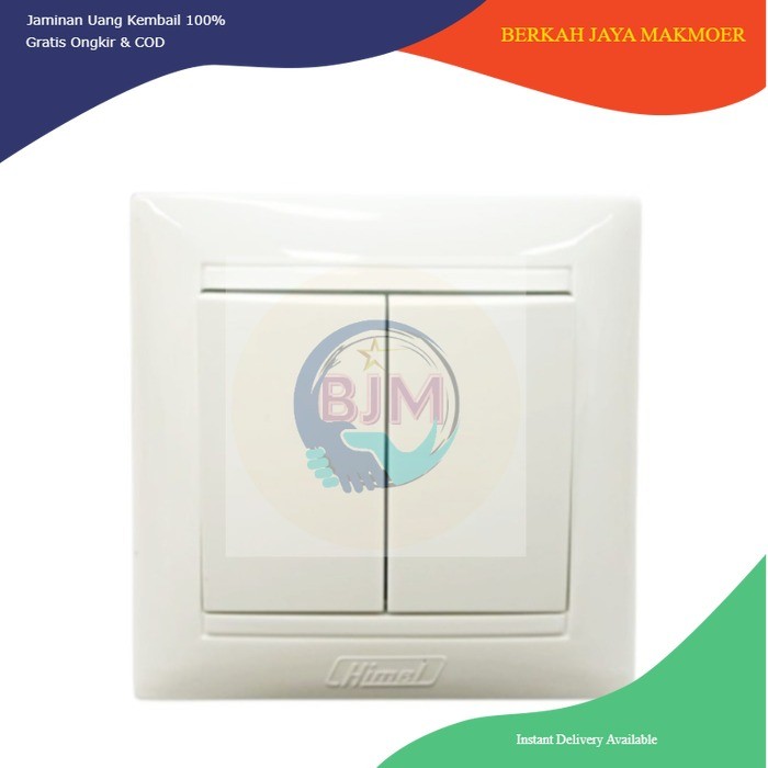 Himel Bundle Saklar 2 Gang 2 Way isi 10 pcs