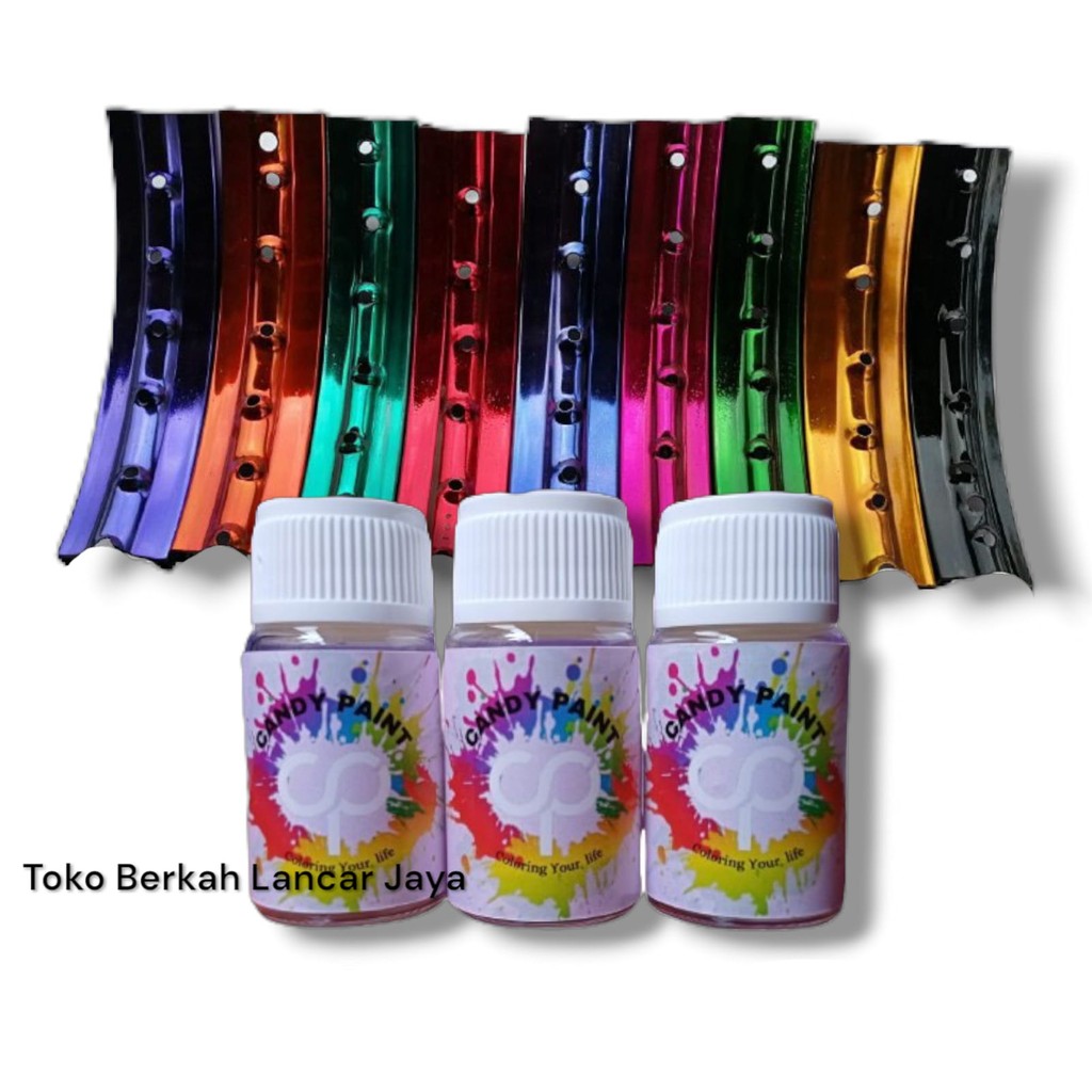 

candy CANDY PAINT CANDY CHRONE CAT VELG MOTOR DAN MOBIL penta cat candy tone Honda red OLES EXTRA LEBIH BANYAK ISI 12.5 ML