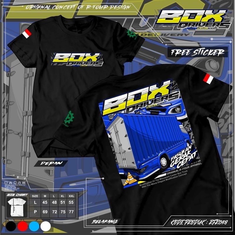 KAOS TRUK RFR038  KAOS TRUK BOX KAOS TRUK MANIA KAOS TRUK DEWASA KAOS TRUK OLENG