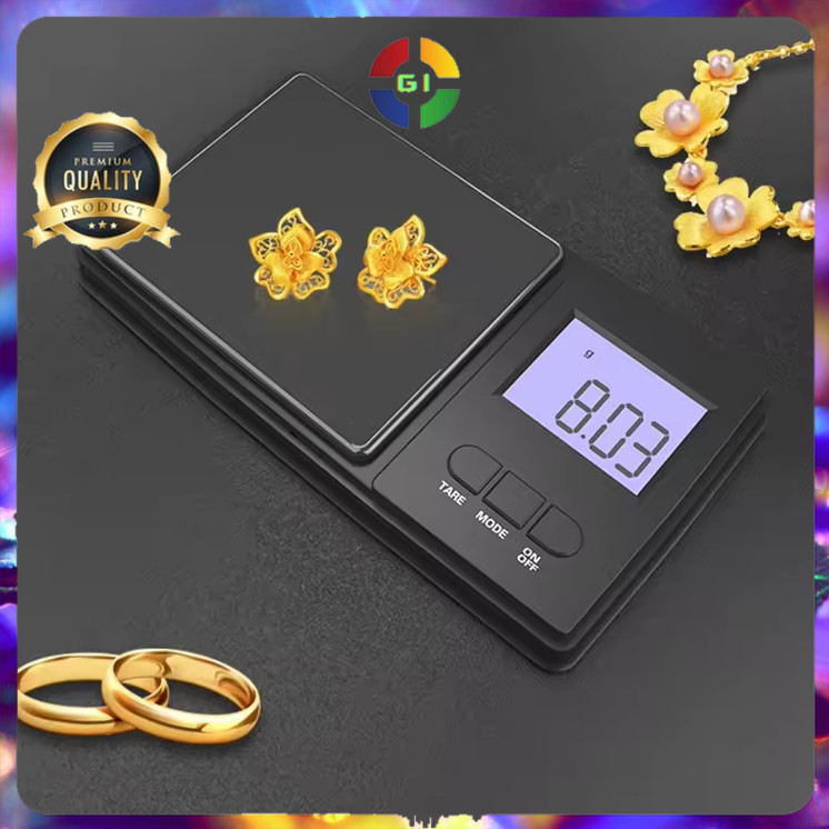 (GI) Timbangan Emas Mini Digital Ori Akurat Scale 500g 0.01g
