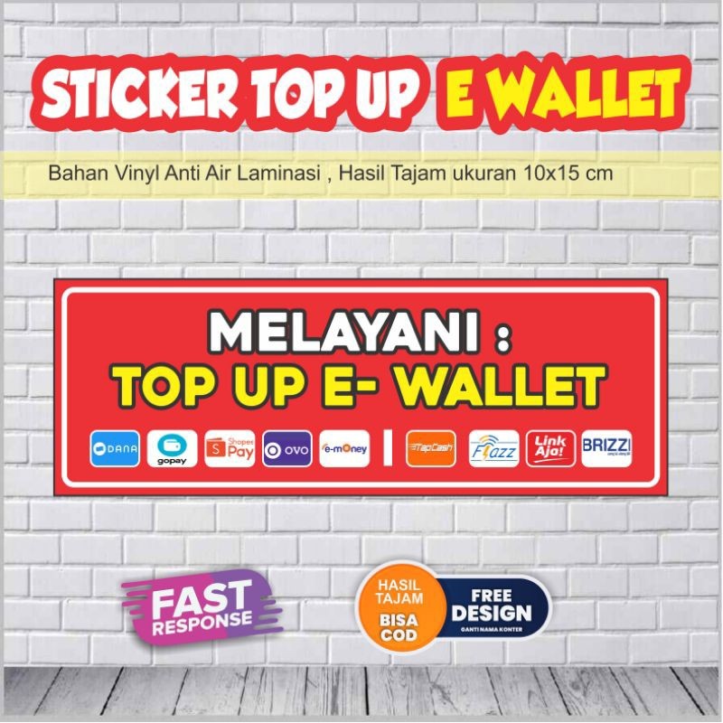 

Sticker Topup E wallet shop gledys