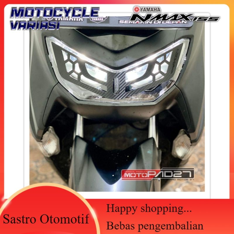 Garnish Lampu Depan motor Nmax Cover Lampu Depan Nmax New