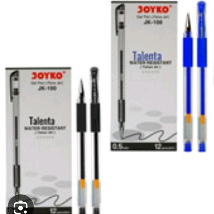 

2 Buah Pulpen Joyko JK-100 Gel 0.5mm Hitam dan Biru