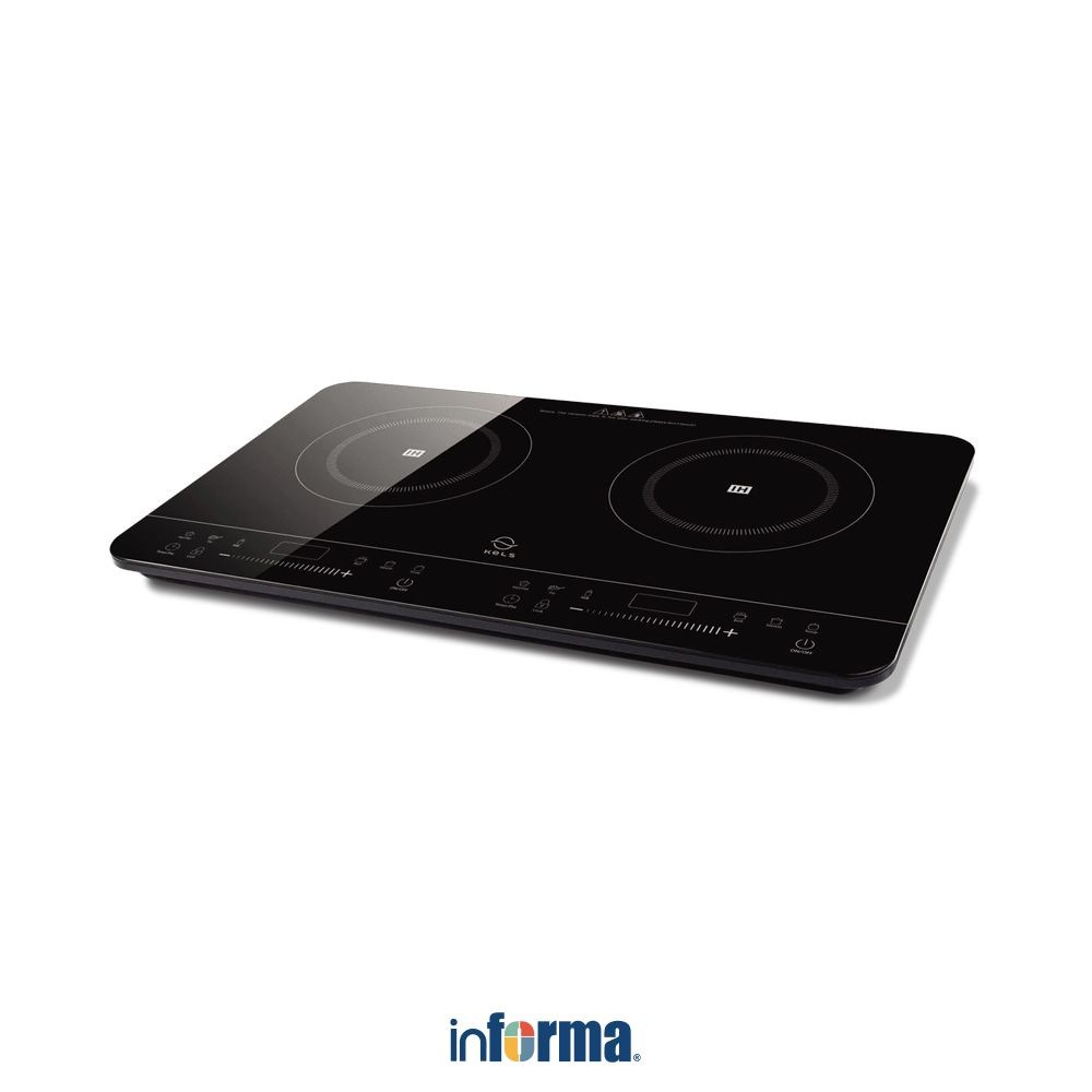 Informa Kels Terron Kompor Double Induksi - Hitam Induction Stove Kompor 2 Tungku Perlengkapan Dapur