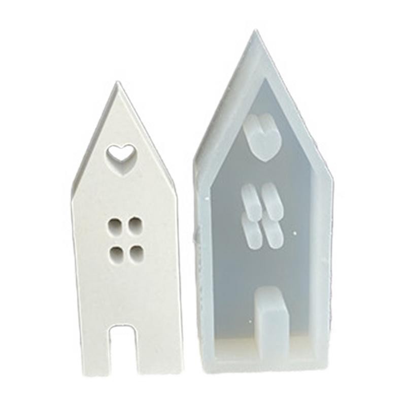 

House Shape Silicone Mold Lighthouse Candle Bar Casting Mould DIY Craft Supplies For Boys Girls Adults To Make Pastries Candies