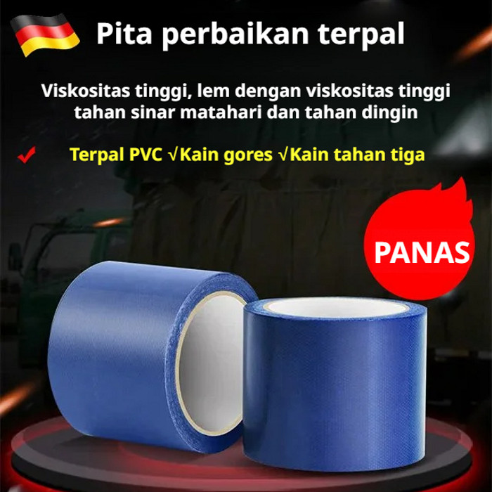 

【Pengiriman 24 Jam/COD】Lakban Anti Bocor Waterproof Tape/Tahan Air Butil Roof Pita/Pita Perbaikan Khusus Untuk Terpal/High Tack Tarpaulin Repair Tape