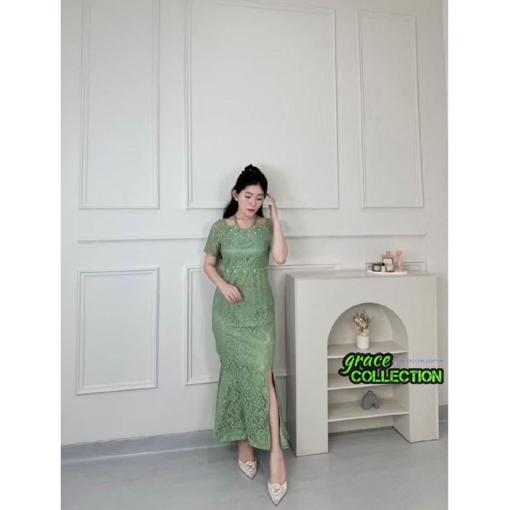 GRAC3COLL LONG PARTY DRESS NIESHA SIZE M (10-15TAHUN) - XL / DRESS PANJANG PREMIUM / DRESS KONDANGAN