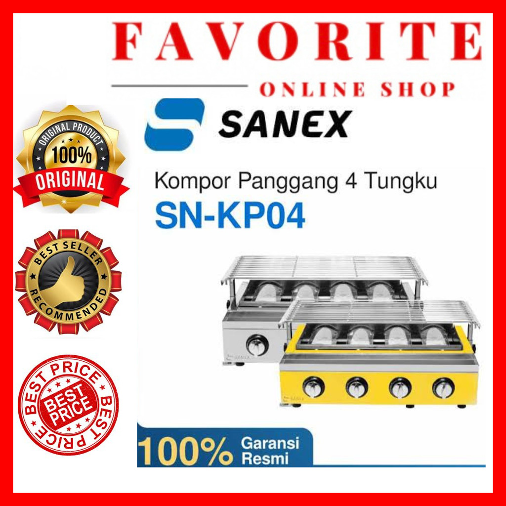 KOMPOR PANGGANG SANEX 4 TUNGKU SN-KP04 SANEX 4 TUNGKU KOMPOR PANGGANG