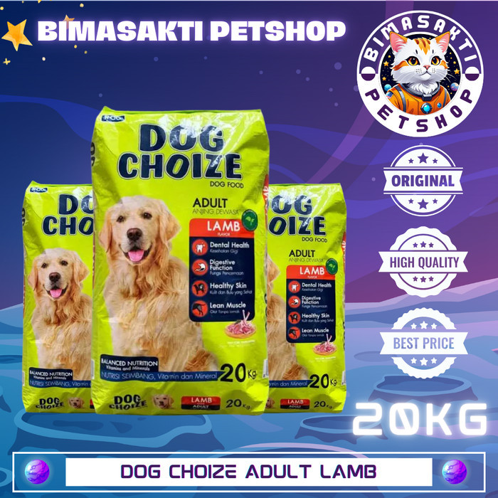 Makanan Anjing Dog Choize Lamb 20Kg