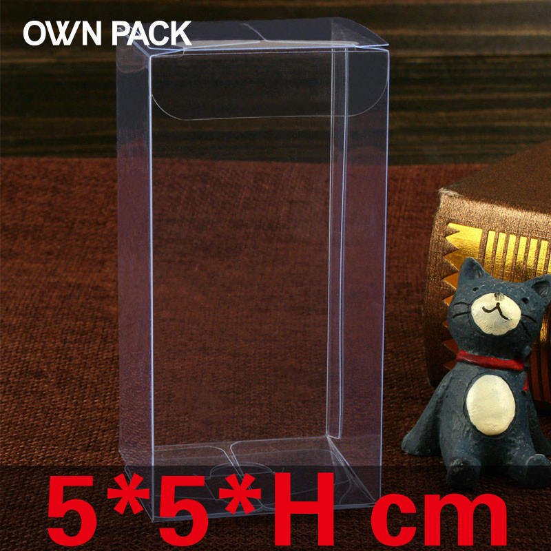

10 pcs/lot 5x5xHcm packaging boxes / plastic container / retail / chocolate box / candy box / gift package / PVC boxes / custom