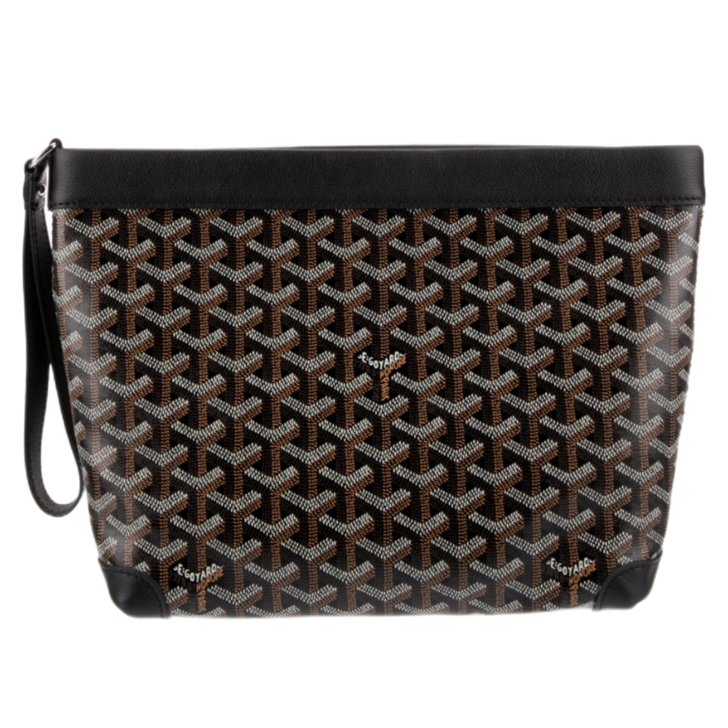 Goyard Black Conti Pouch / Tas Branded Original
