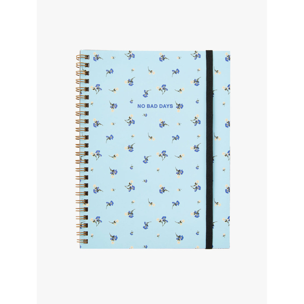 

Typo - Buku & Alat Tulis - A5 Spinout Notebook - No Bad Days Blue Flo