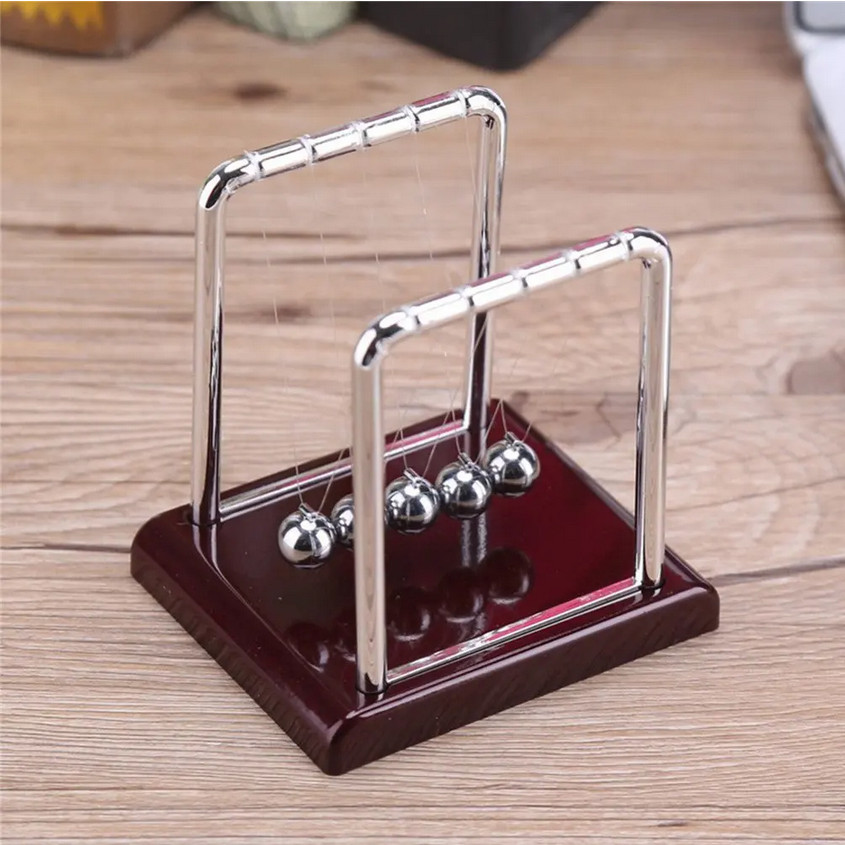 Terlaris Pajangan Meja Pendulum Newton Office Table Decoration 5 Ball - H50S COD Murah Import