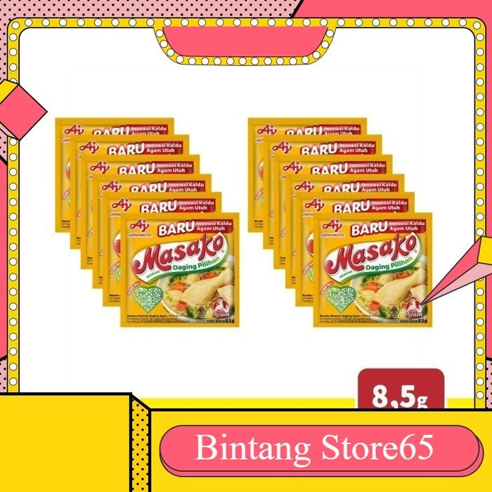 

Royco Masako kaldu penyedap ayam sapi 8gr 8,5gr isi 12 per 1 renteng - Masako Ayam 12