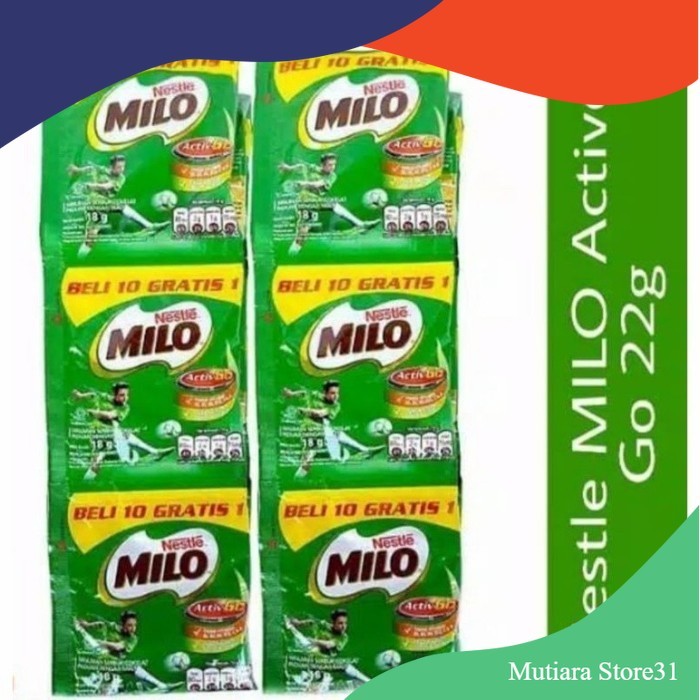 

Milo Sachet 22gr Renceng (11 Sachet) / milo renteng