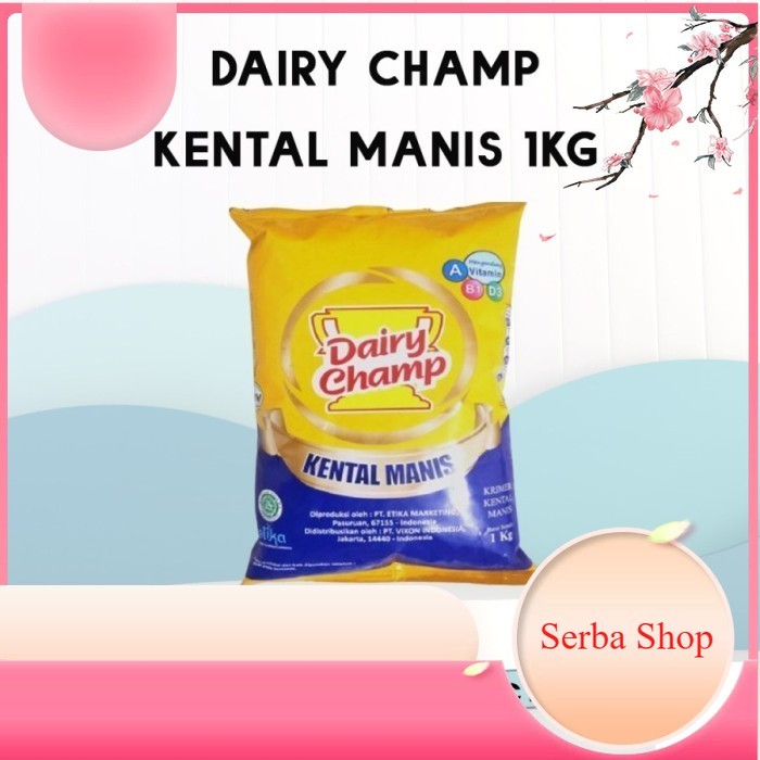 

Susu Krimer Kental Manis Dairy Champ 1 kg / Dairy Champ Pouch / Bantal