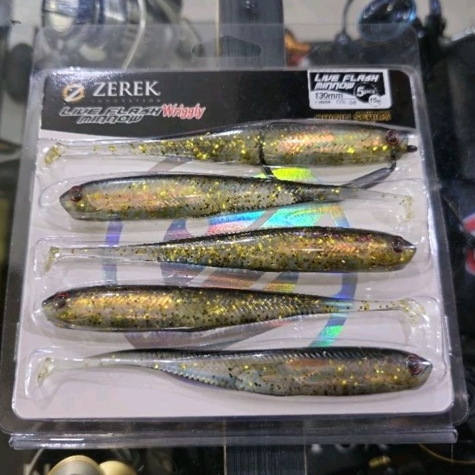 GV444FD Soft lure Zerek Wriggly Minnow 130mm