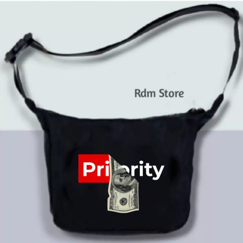 Tas selempang pria murah Sling bag cowok distro anti air waterproof Original Sling Bag Wanita Bahan 