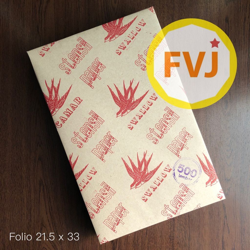 

kertas buram kertas koran stensil folio F4 satuan Rim