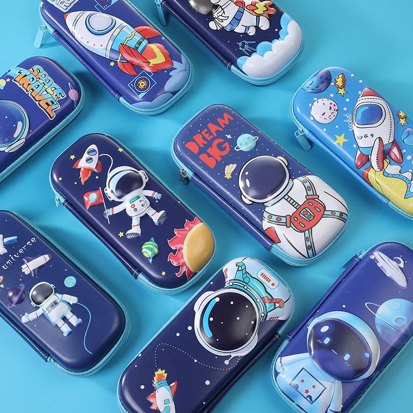 

Astronauts Pencil Case 3D Kawaii Stationery Pencil Cases Estuches Escolares Large Capacity Pencilcase School Supplies Pencil Box