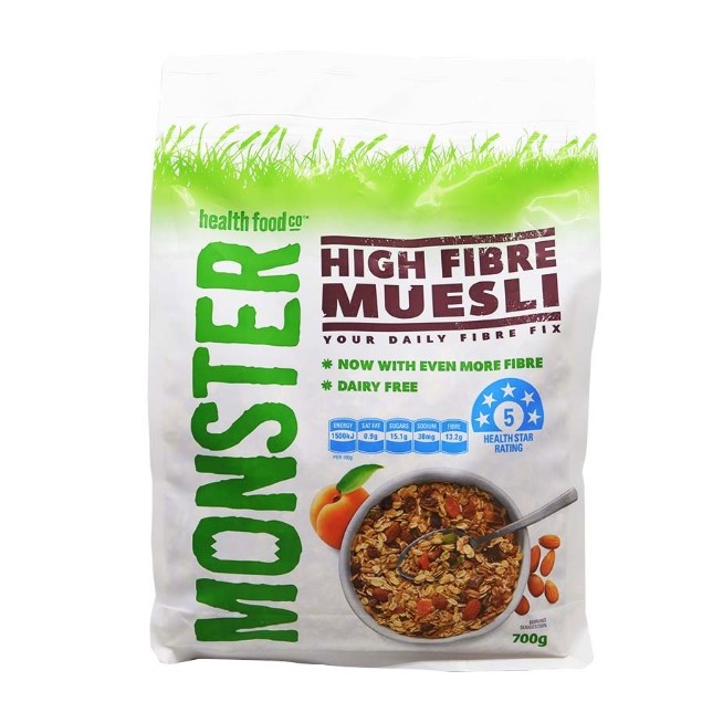 

Monster Muesli High Fibre Muesli / Muesli Monster High Fibre 700gr