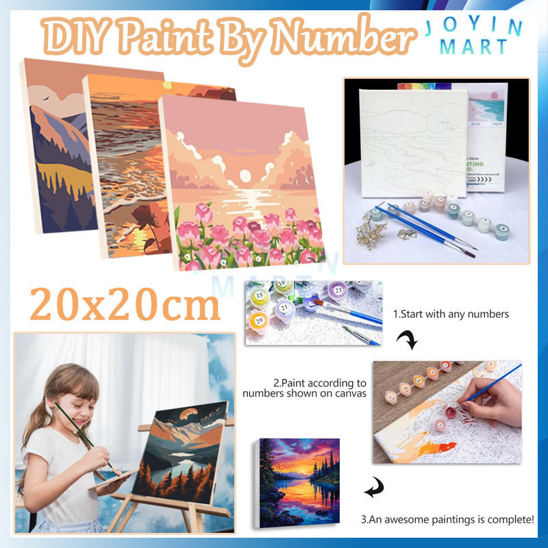

DIY Paint By Number Kit / Digital Aesthetic Kanvas Lukis