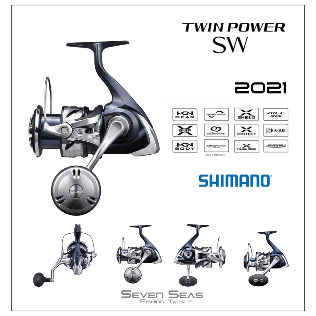 AR67K Shimano Twin Power Twinpower SW 2021 4000 5000 6000 8000 10000 14000 Spinning Reel Pancing Jap
