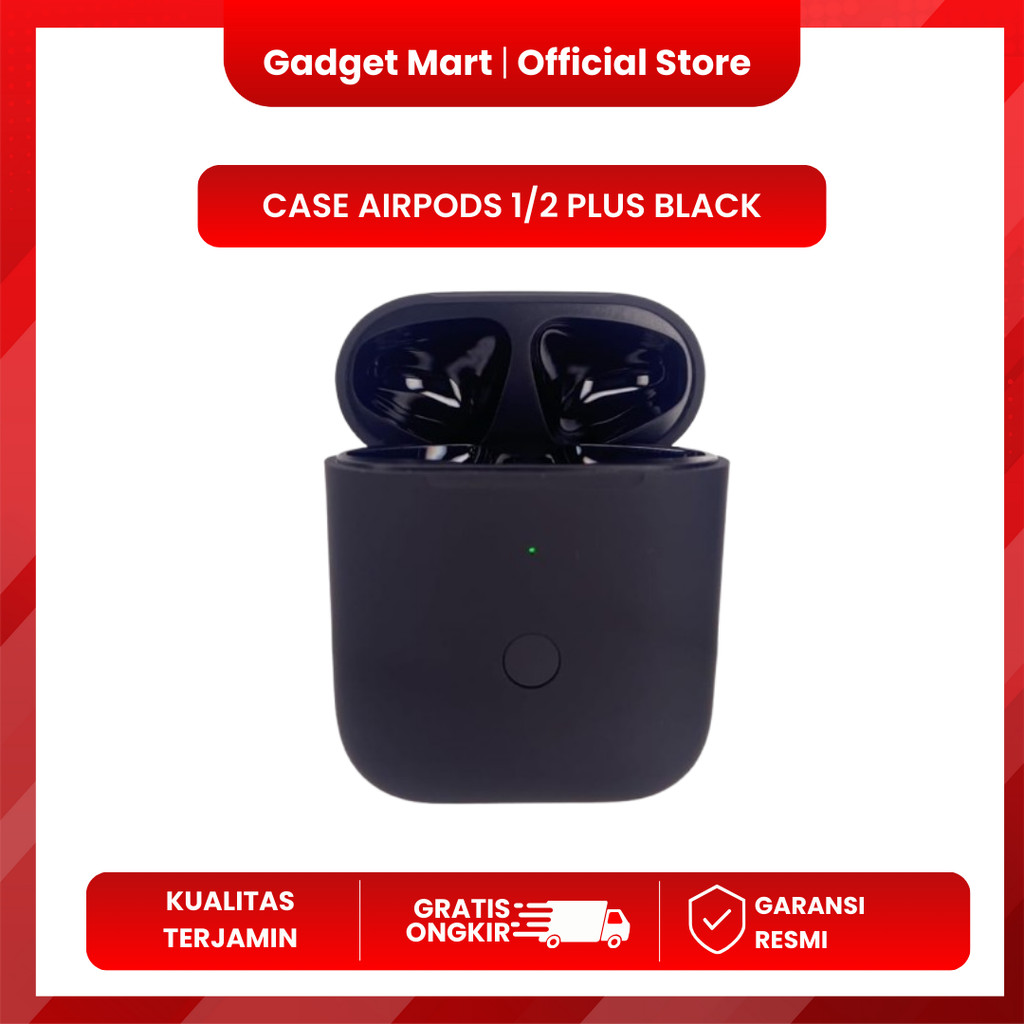 CASE AIRPODS 1/2 PLUS BLACK