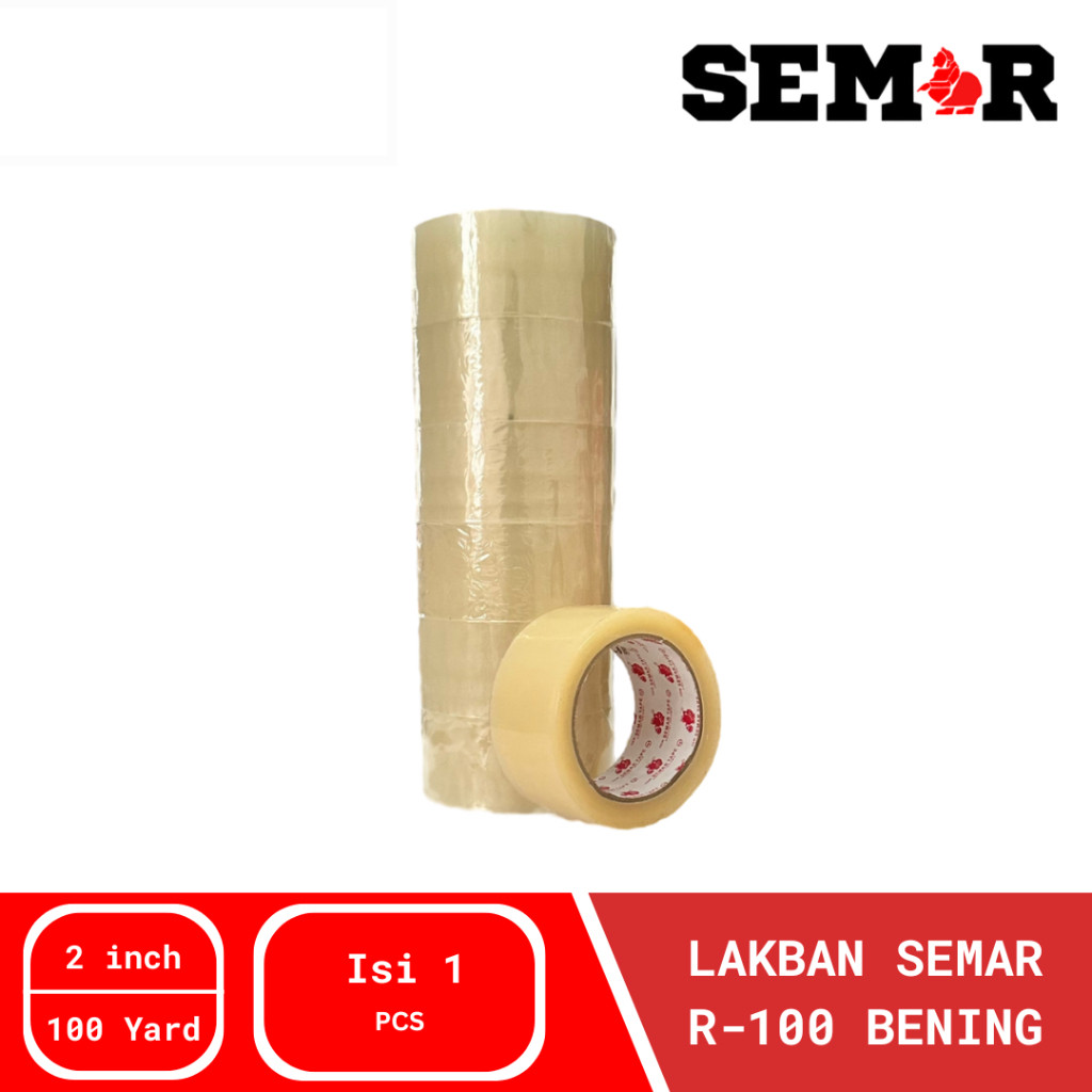 

Opp Tape Platban Plakban Lakban Bening Semar 48mm X 100yd
