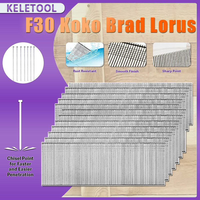 

Paku Tembak F30 udara pneumatik Refill Isi Nailer pistol paku brad listrik nirkabel T Paku Tembak