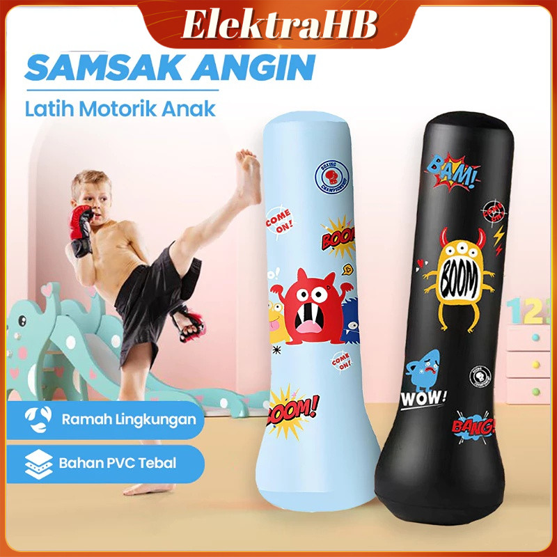 Standing Boxing Ball Samsak Tinju Anak Inflatable Samsak Tinju Samsak Berdiri PVC 150CM Samsak Gantu