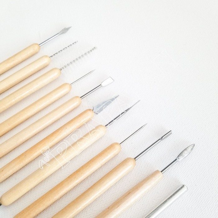 

best -V-TEC Clay Tool set 11 pcs E0088-10B/6 / Alat Sculpt / Alat Ukir