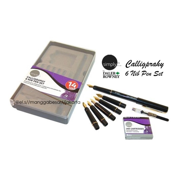 

best -Daler Rowney Simply Calligraphy Pen 6 Nib Set