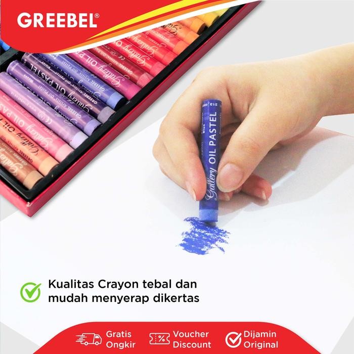 

best -GREEBEL Crayon Krayon ARTIST OIL PASTEL (AOP 36 Warna) / Krayon Oil Pastel / Crayon Sekolah Mewarnai / Menggambar - 36 warna