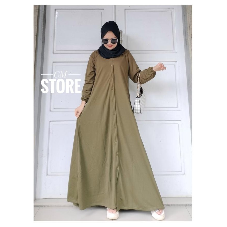 NEW -dress ukthi / cms store / kemeja dress / 9001 Cantik Crepe - Hitam