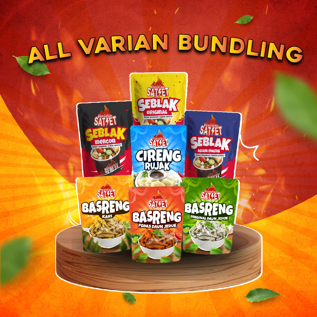 

Pentolan Satset Paket Bundling Seblak All Varian, Basreng All Varian, dan Cireng (Dapat 7)