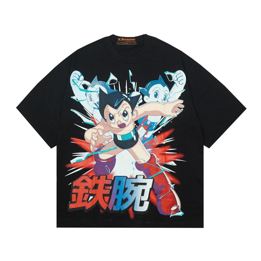 KKONTENER ASTROBOY OVERSIZE TSHIRT BLACK COD