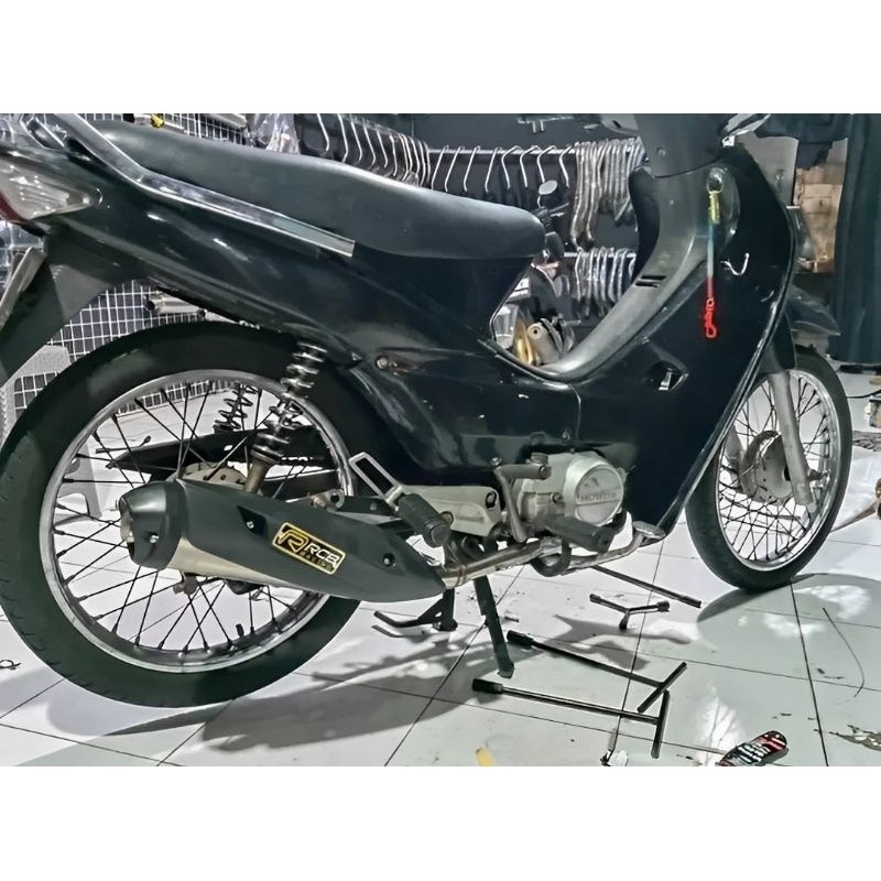 #1 KNALPOT ROB1 SUPRA 125 SUPRA FIT SUPRA X VEGA JUPITER Z/Z1 BAHAN STAINLESS rob 1 kalem