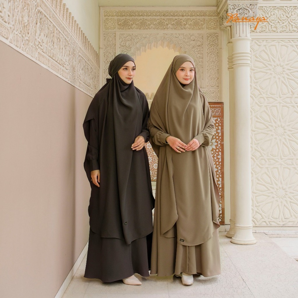 RANAYA - Maryam Anti UV French Khimar Syar'i Premium | Jilbab Instan | Gamis Umroh Haji