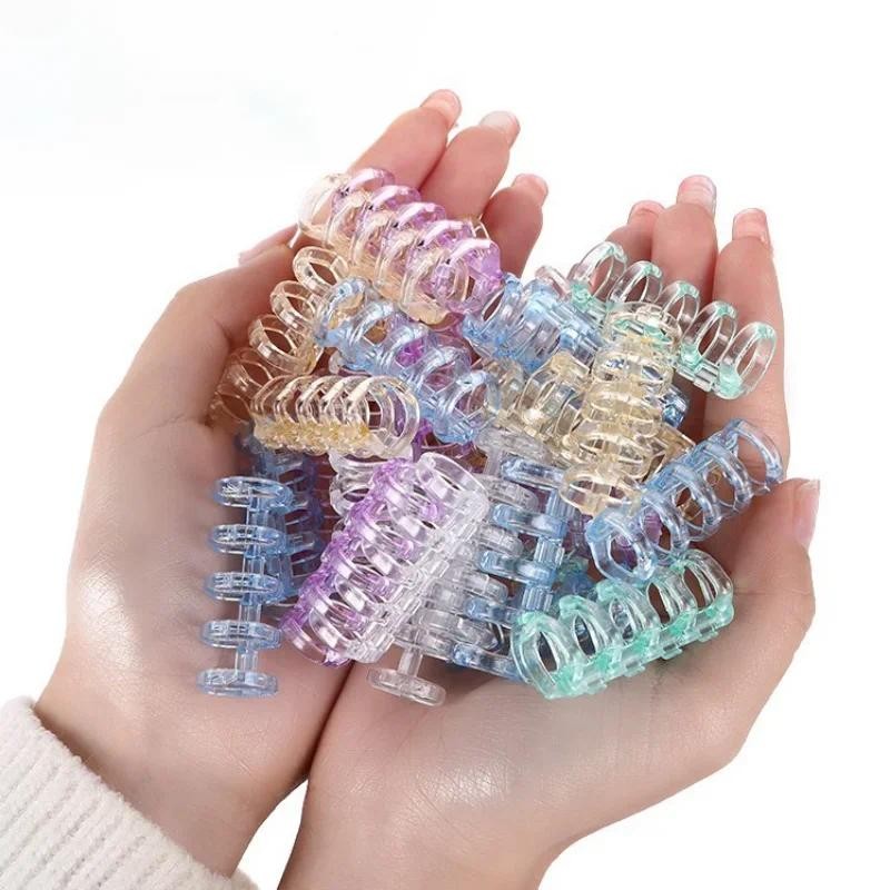 

3pcs/set 5 Holes Book Rings Loose Leaf Page Binder for Notebook Diary Binding Transparent Ring Binder Paper Book Binding Binder