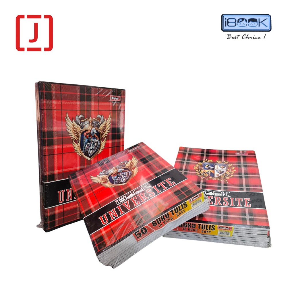 

Ay00! Ibook Buku Tulis Boxy Universite 50 Lembar (Harga 1 Pack Isi 10 Buku)
